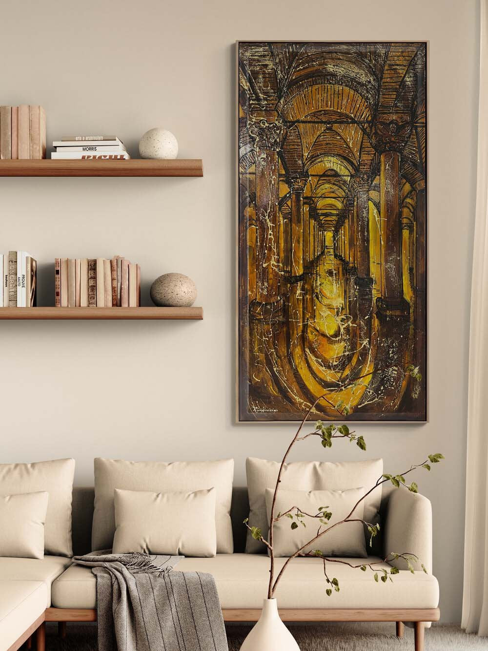 Geçmişin Yansıması Yağlı Boya Tablosu