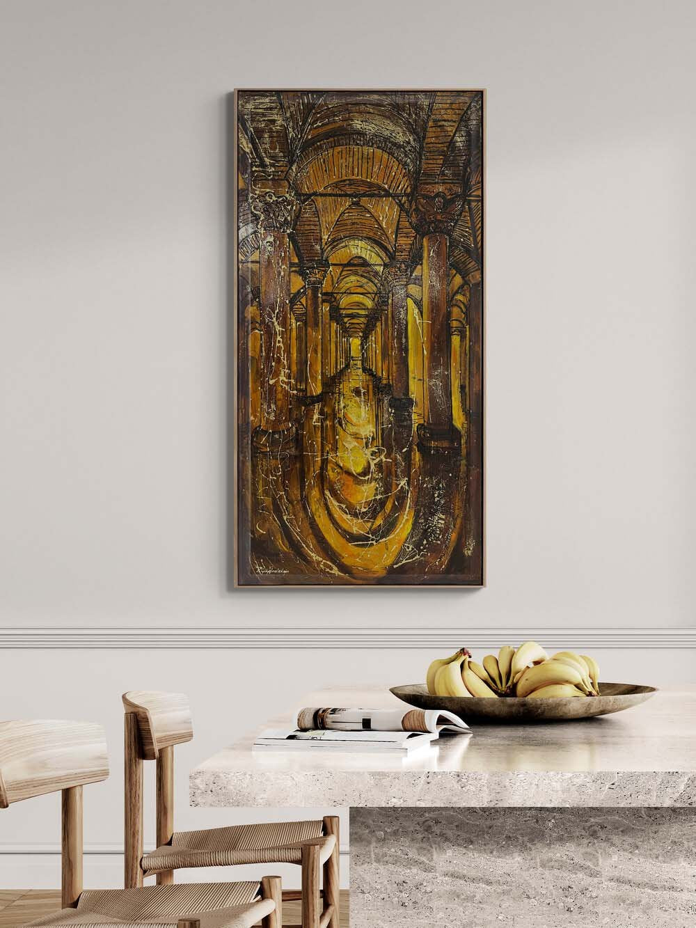 Geçmişin Yansıması Yağlı Boya Tablosu