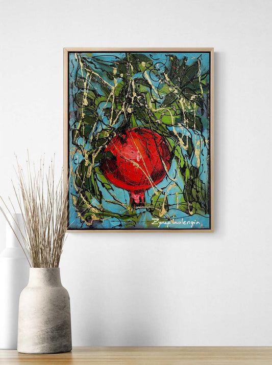 Narın İçindeki Dünya Yağlı Boya Tablosu