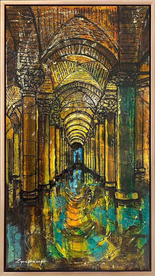 Sarnıcın Yankıları Yağlı Boya Tablosu