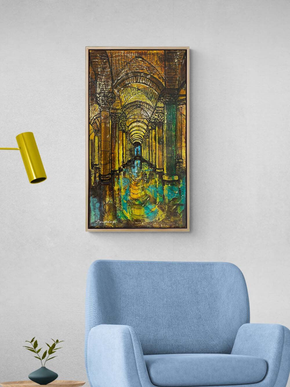 Sarnıcın Yankıları Yağlı Boya Tablosu