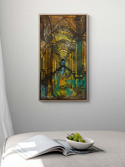 Sarnıcın Yankıları Yağlı Boya Tablosu