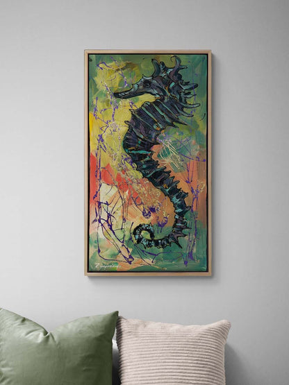 Deniz Atının Yolculuğu Yağlı Boya Tablosu