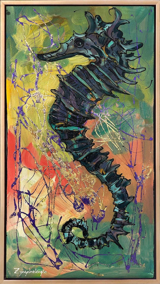 Deniz Atının Yolculuğu Yağlı Boya Tablosu