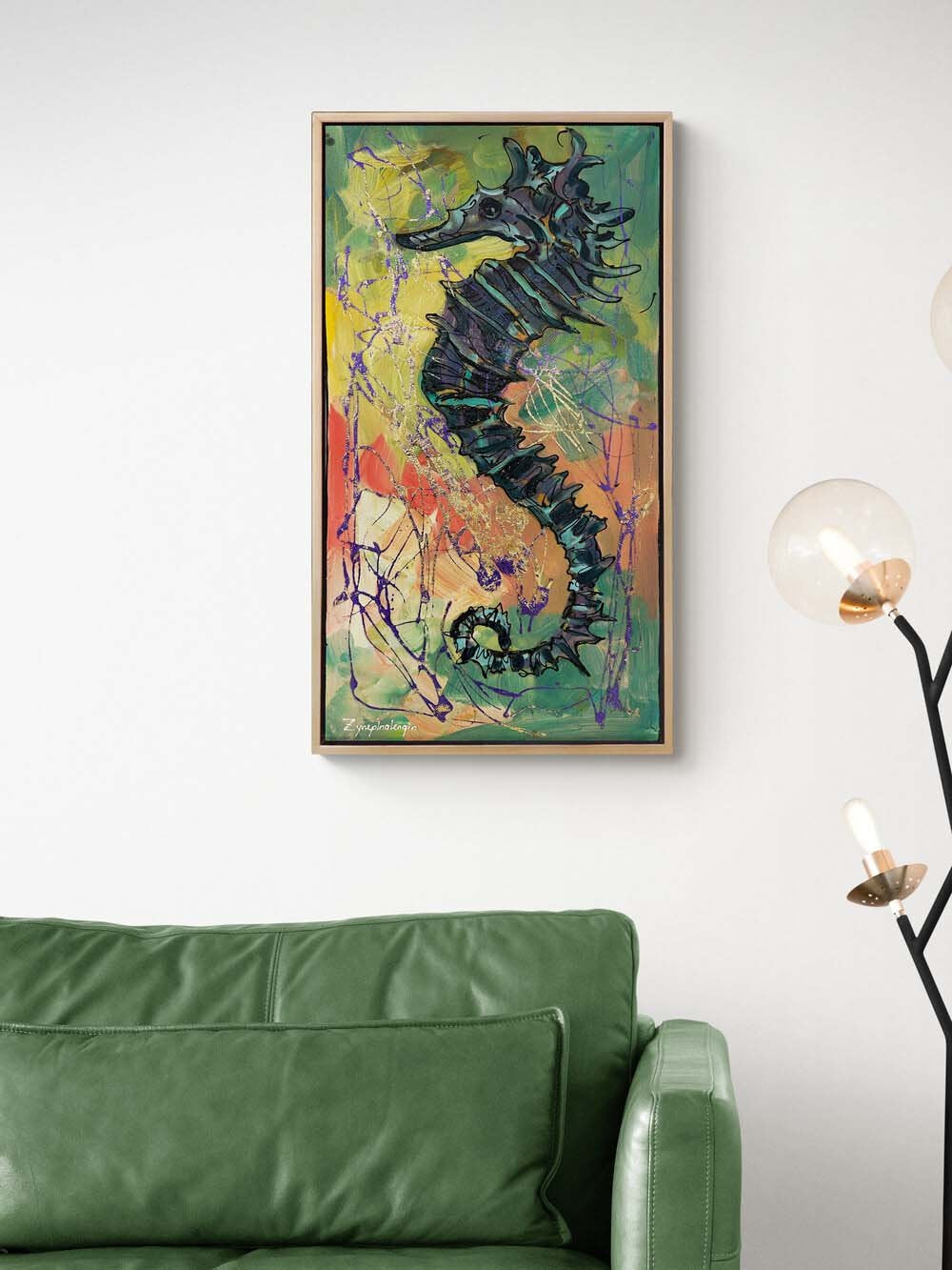 Deniz Atının Yolculuğu Yağlı Boya Tablosu