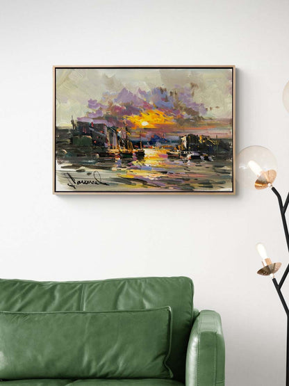 İki Yaka Arasında Yağlı Boya Tablosu