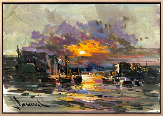 İki Yaka Arasında Yağlı Boya Tablosu