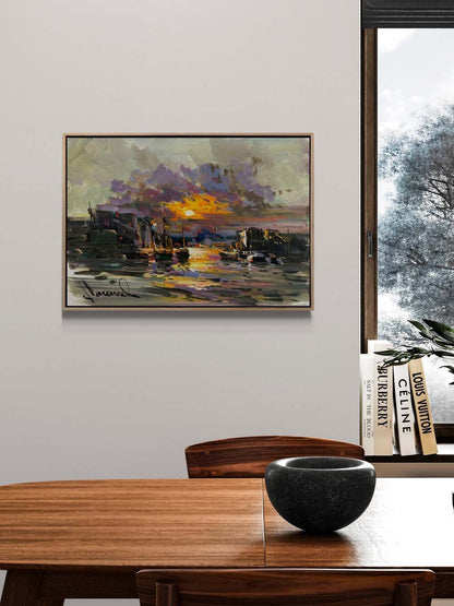 İki Yaka Arasında Yağlı Boya Tablosu