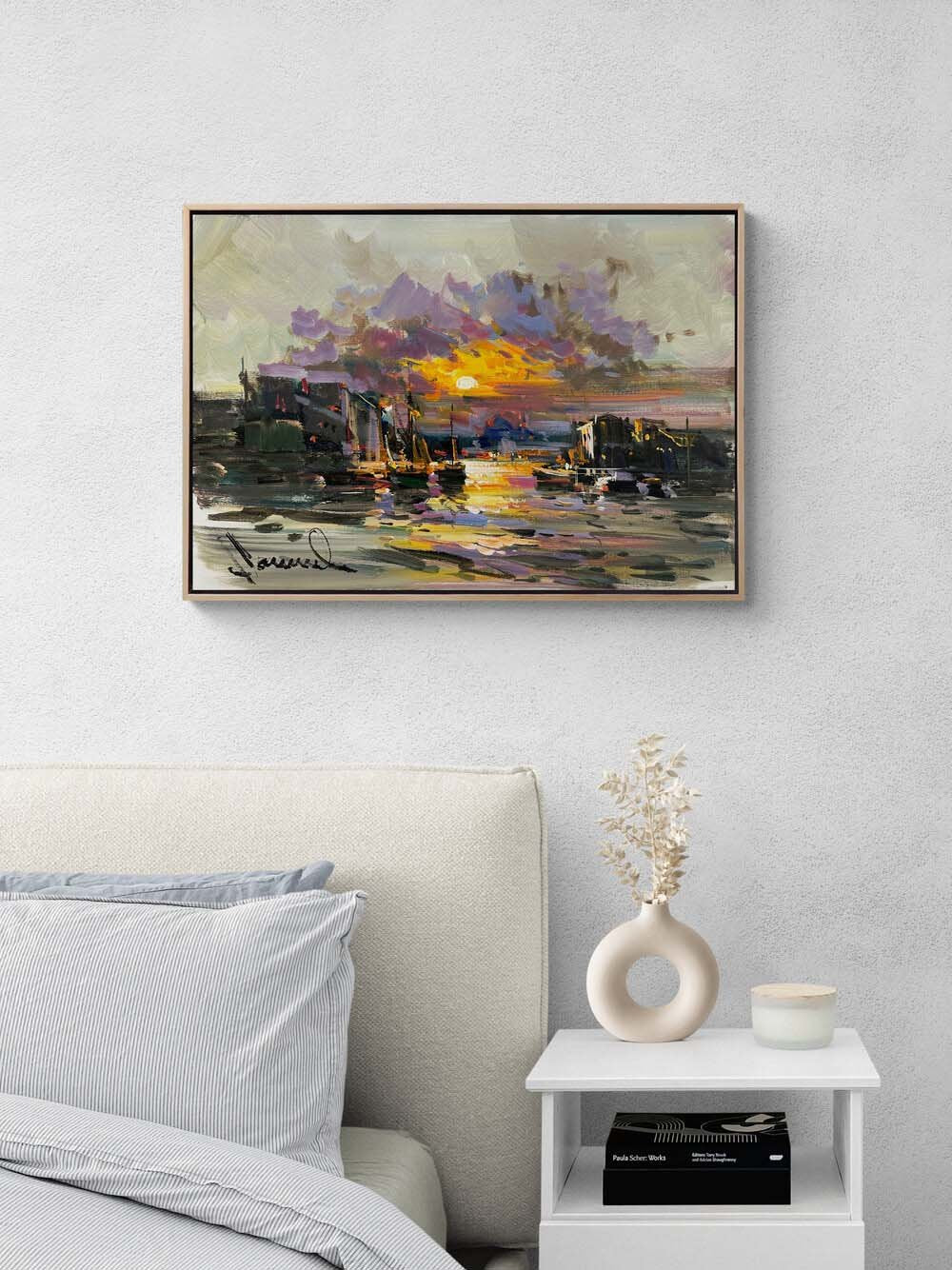 İki Yaka Arasında Yağlı Boya Tablosu