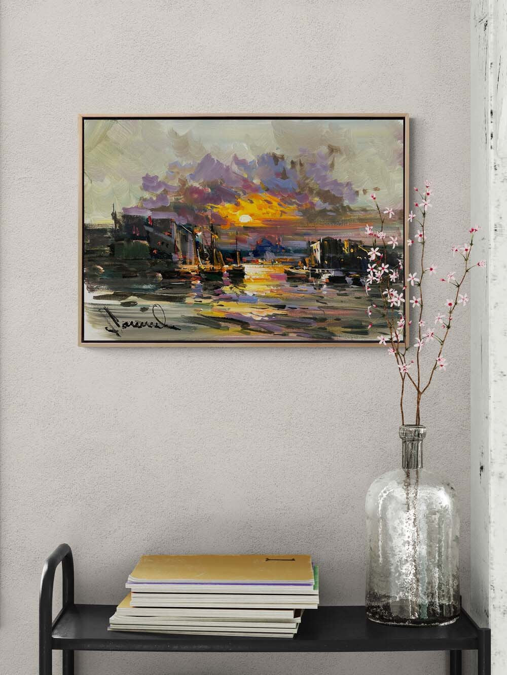 İki Yaka Arasında Yağlı Boya Tablosu