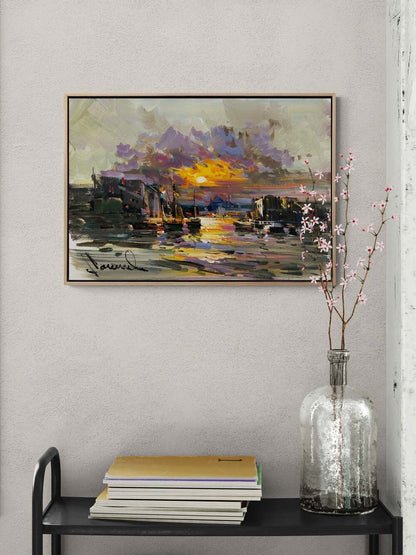 İki Yaka Arasında Yağlı Boya Tablosu