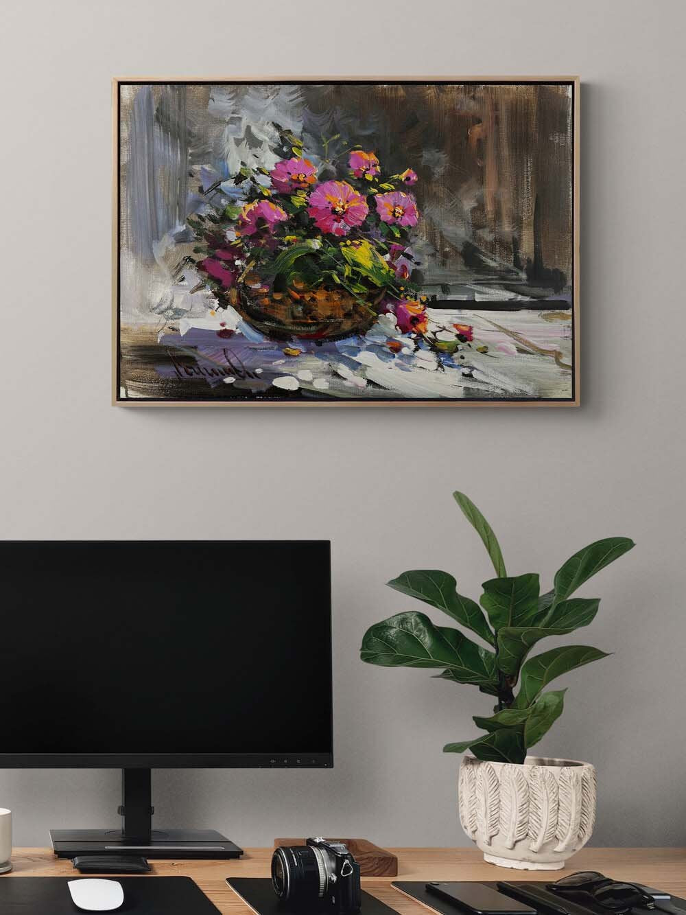 Fırçanın Baharı Yağlı Boya Tablosu