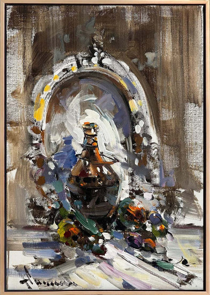 Aynadaki Sırlı Dünya Yağlı Boya Tablosu