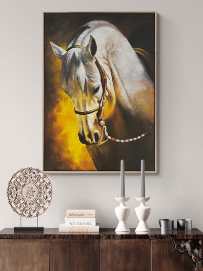 Atın Sessiz Gücü Yağlı Boya Tablosu