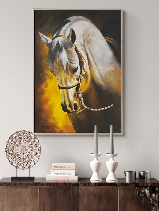 Atın Sessiz Gücü Yağlı Boya Tablosu