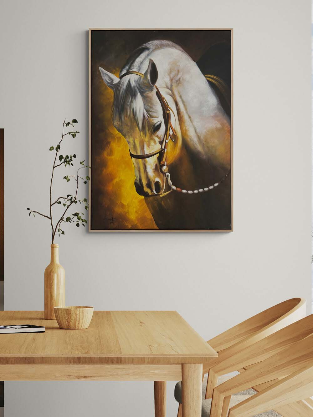 Atın Sessiz Gücü Yağlı Boya Tablosu