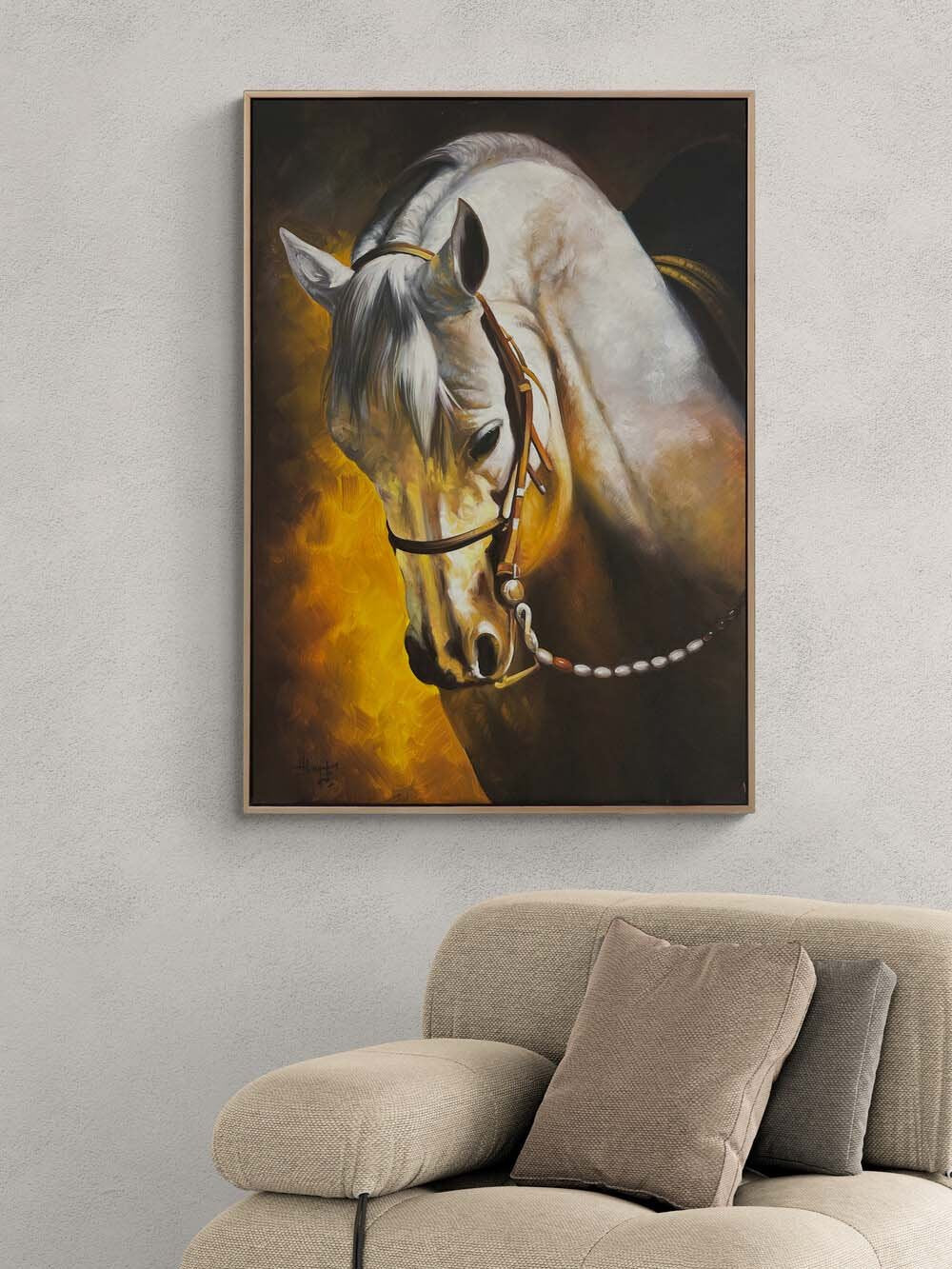 Atın Sessiz Gücü Yağlı Boya Tablosu