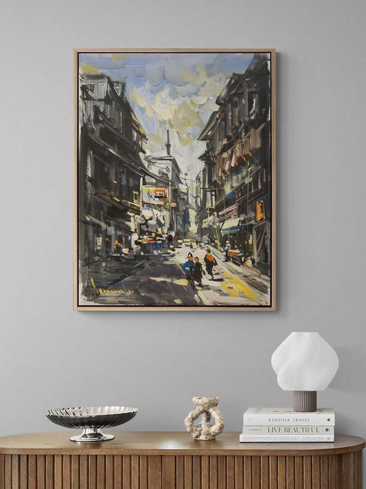 Eski Şehrin Ruhu Yağlı Boya Tablosu