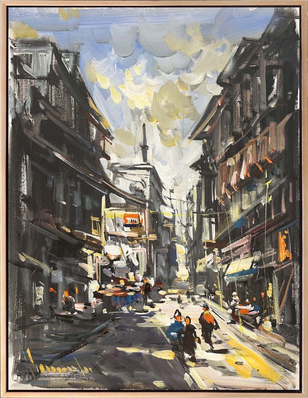 Eski Şehrin Ruhu Yağlı Boya Tablosu