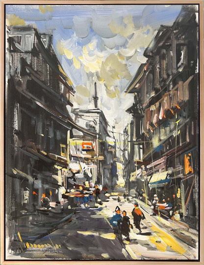 Eski Şehrin Ruhu Yağlı Boya Tablosu