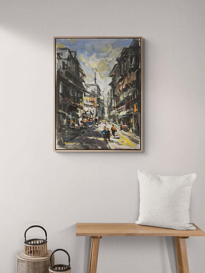 Eski Şehrin Ruhu Yağlı Boya Tablosu