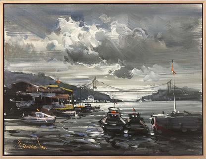 İstanbul’da Bir Gün Yağlı Boya Tablosu