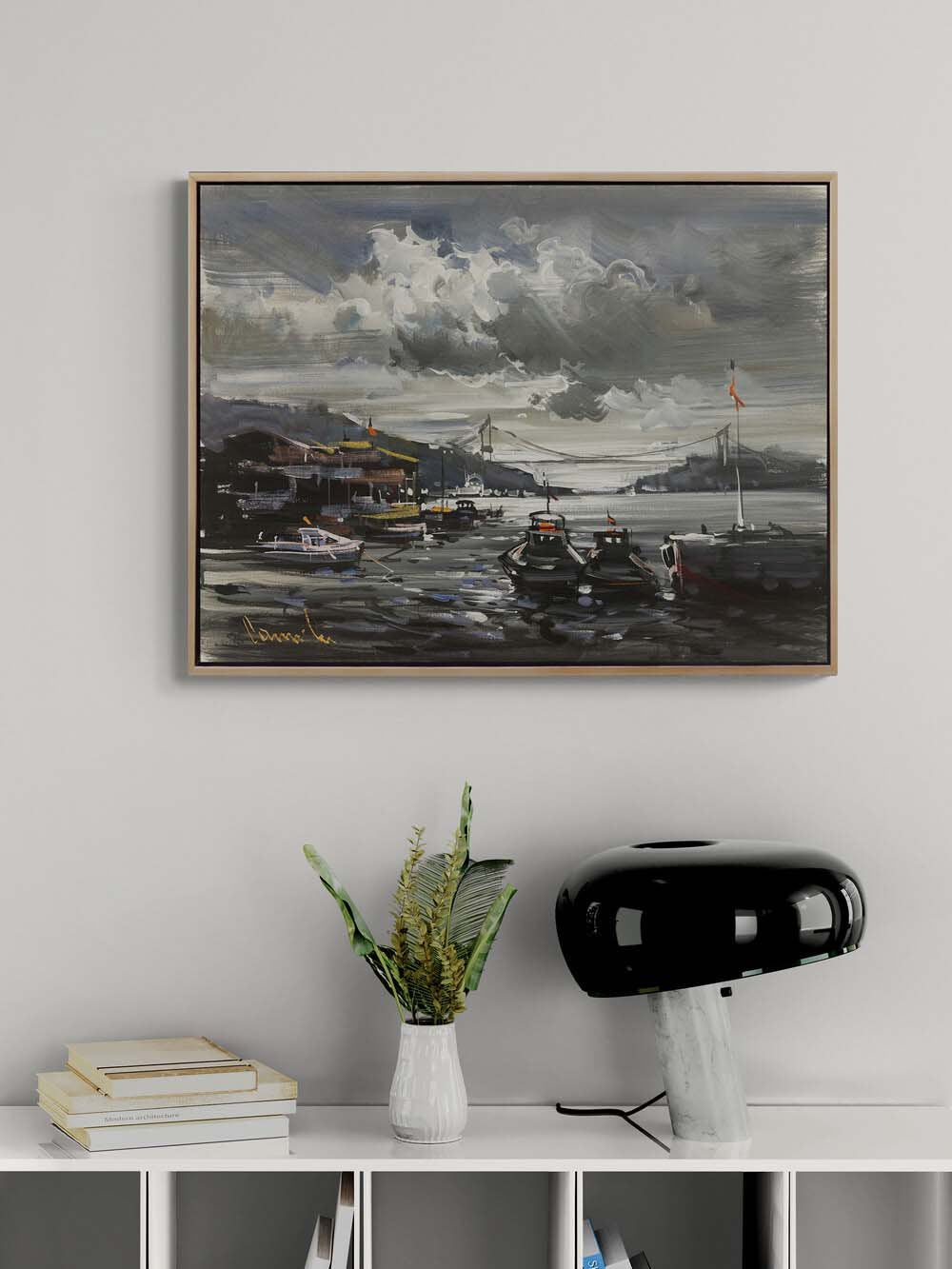 İstanbul’da Bir Gün Yağlı Boya Tablosu