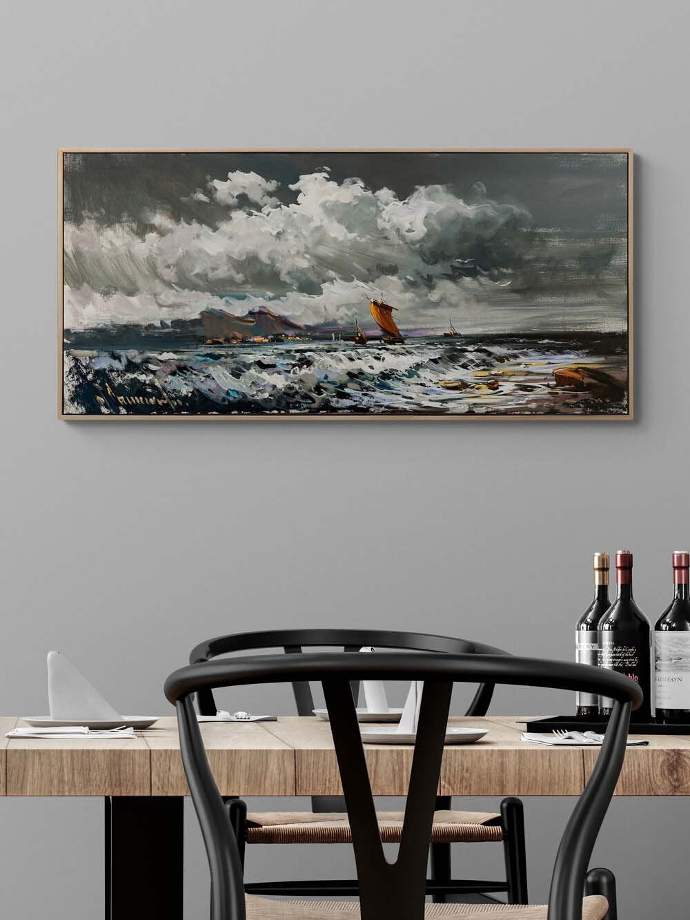 Dalgaların Fısıltısı Yağlı Boya Tablosu