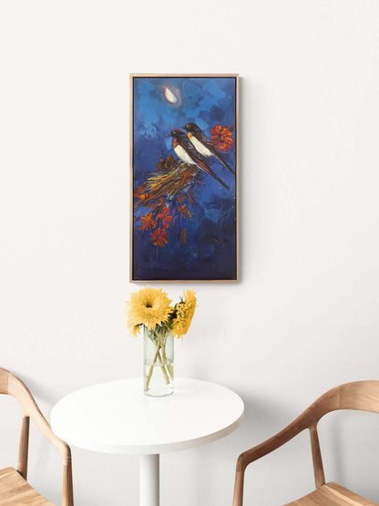 Baharın Fısıldadığı Aşk Yağlı Boya Tablosu