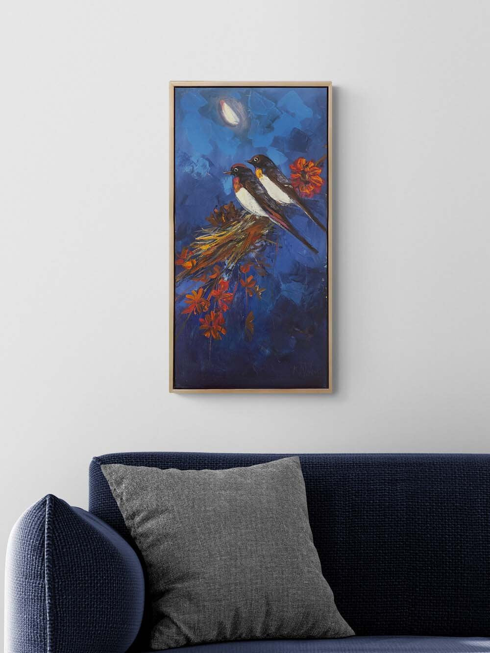 Baharın Fısıldadığı Aşk Yağlı Boya Tablosu