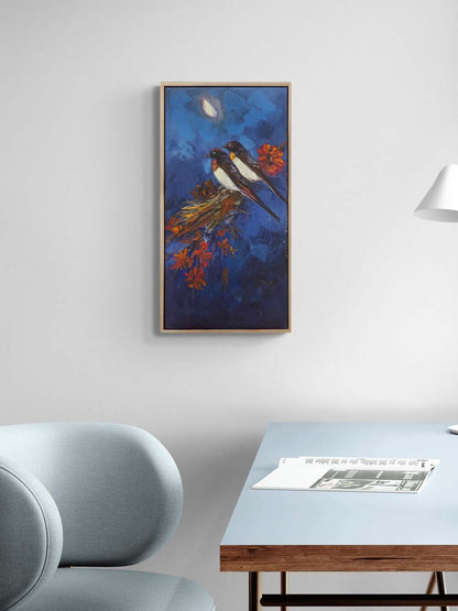 Baharın Fısıldadığı Aşk Yağlı Boya Tablosu