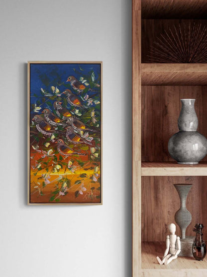 Kanatların Hikayesi Yağlı Boya Tablosu