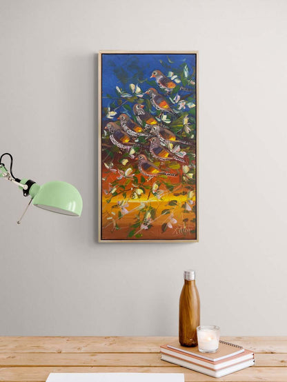 Kanatların Hikayesi Yağlı Boya Tablosu