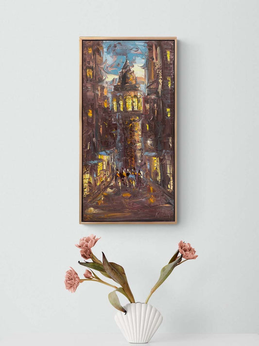 Galata'nın Ruhunda Yağlı Boya Tablosu