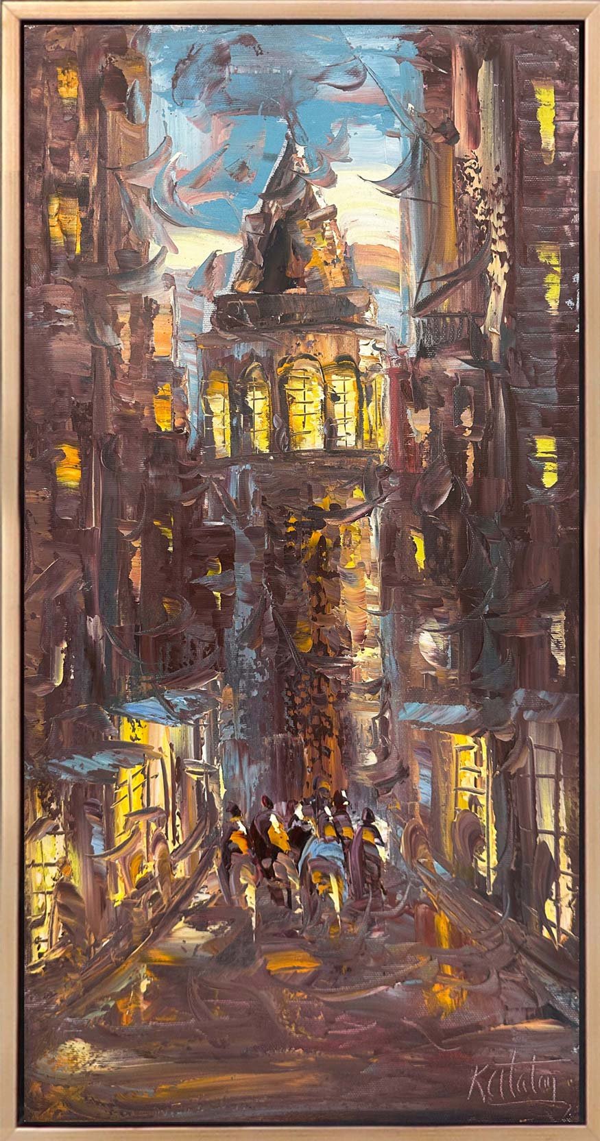 Galata'nın Ruhunda Yağlı Boya Tablosu