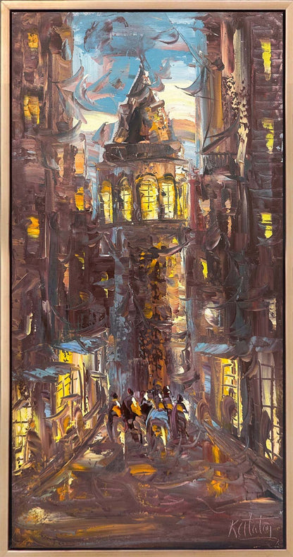 Galata'nın Ruhunda Yağlı Boya Tablosu