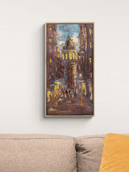 Galata'nın Ruhunda Yağlı Boya Tablosu