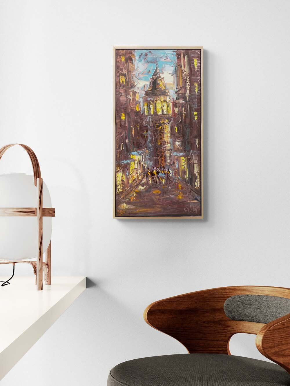 Galata'nın Ruhunda Yağlı Boya Tablosu