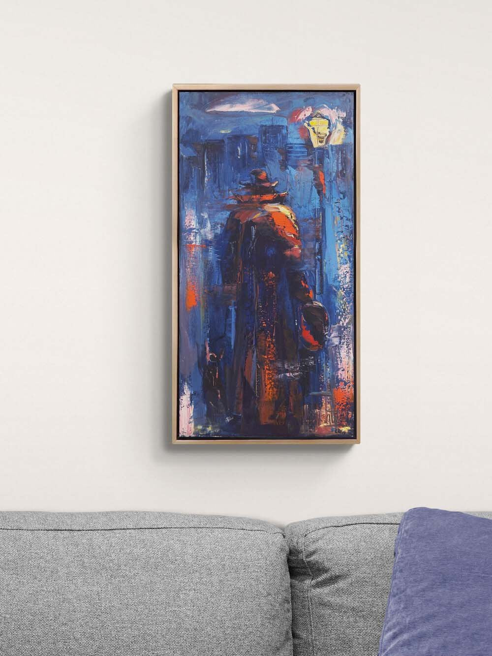 Gecenin Yanlızlığı Yağlı Boya Tablosu