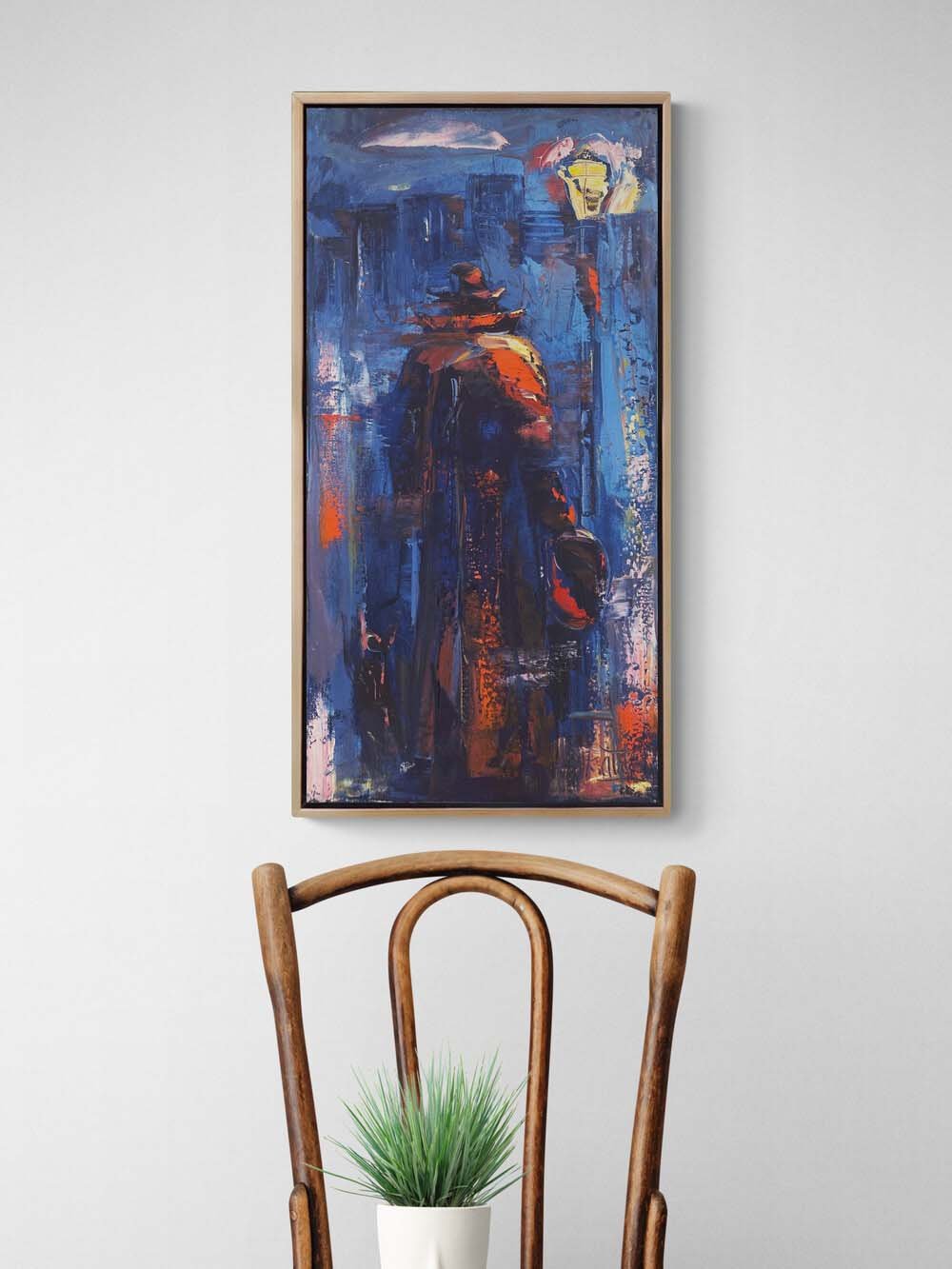 Gecenin Yanlızlığı Yağlı Boya Tablosu