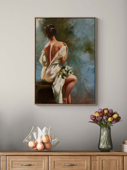 Beyazın Masumiyeti Yağlı Boya Tablosu