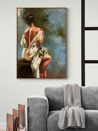 Beyazın Masumiyeti Yağlı Boya Tablosu