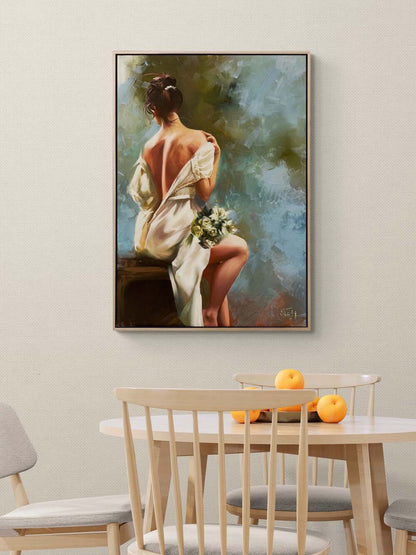 Beyazın Masumiyeti Yağlı Boya Tablosu