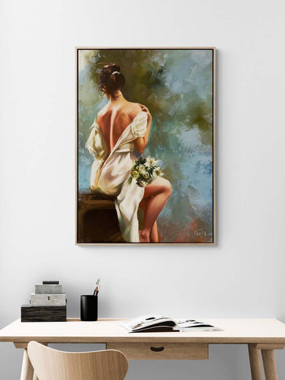 Beyazın Masumiyeti Yağlı Boya Tablosu