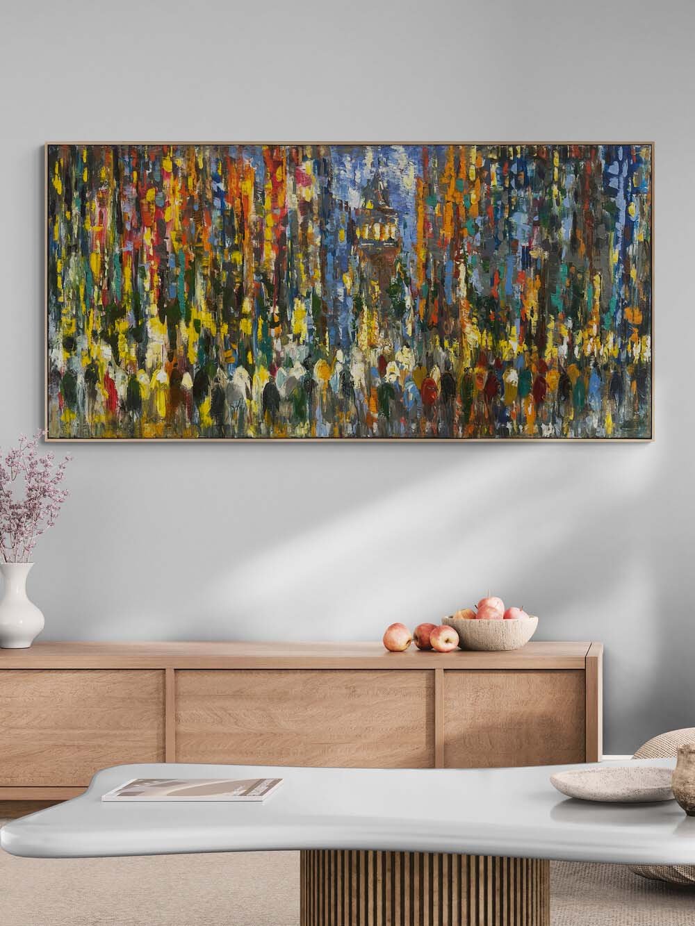 Galata'nın Sessiz Hikayesi Yağlı Boya Tablosu