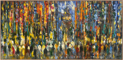 Galata'nın Sessiz Hikayesi Yağlı Boya Tablosu