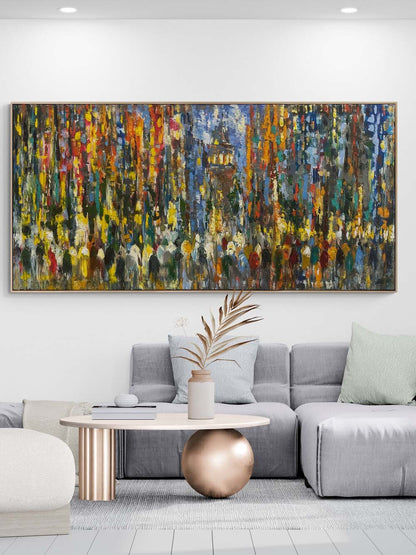 Galata'nın Sessiz Hikayesi Yağlı Boya Tablosu