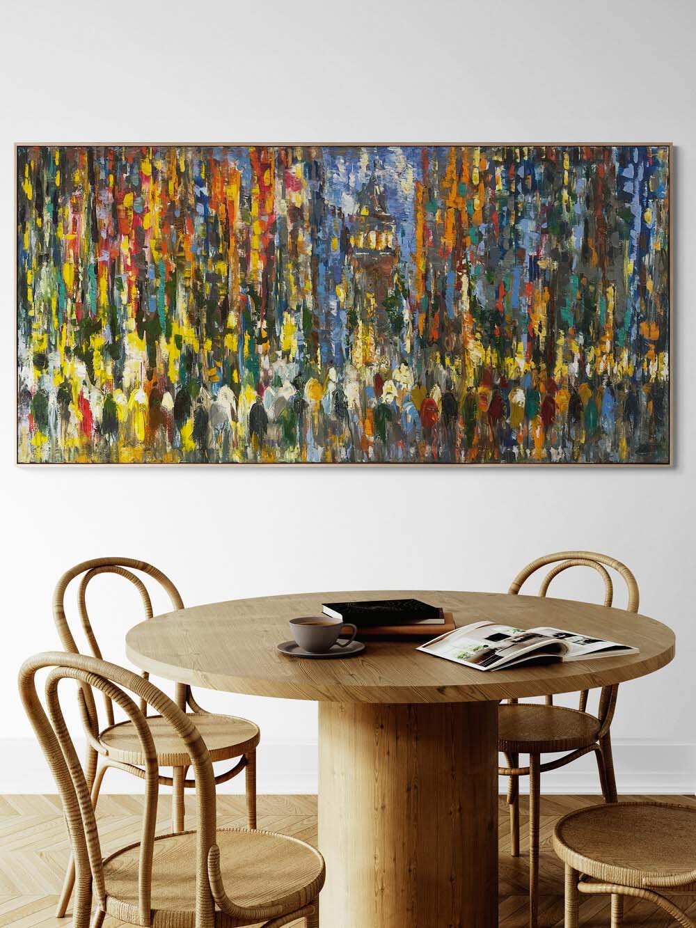 Galata'nın Sessiz Hikayesi Yağlı Boya Tablosu