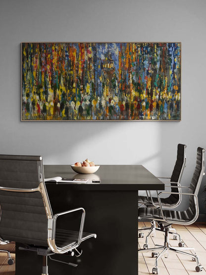 Galata'nın Sessiz Hikayesi Yağlı Boya Tablosu