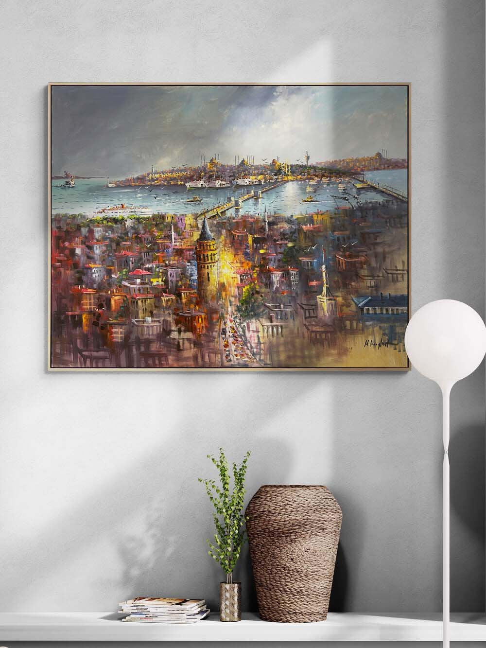 Eski İstanbul’un Ruhuyla Yağlı Boya Tablosu